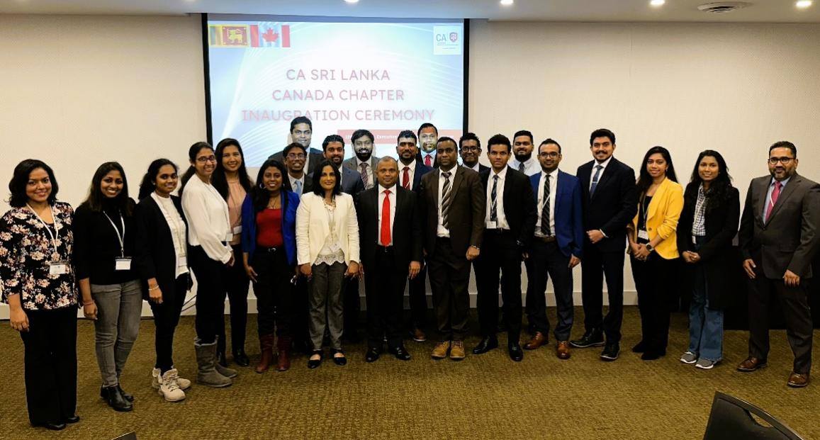 Participants at the Inauguration Event of the CA Sri Lanka Canada Chapter.