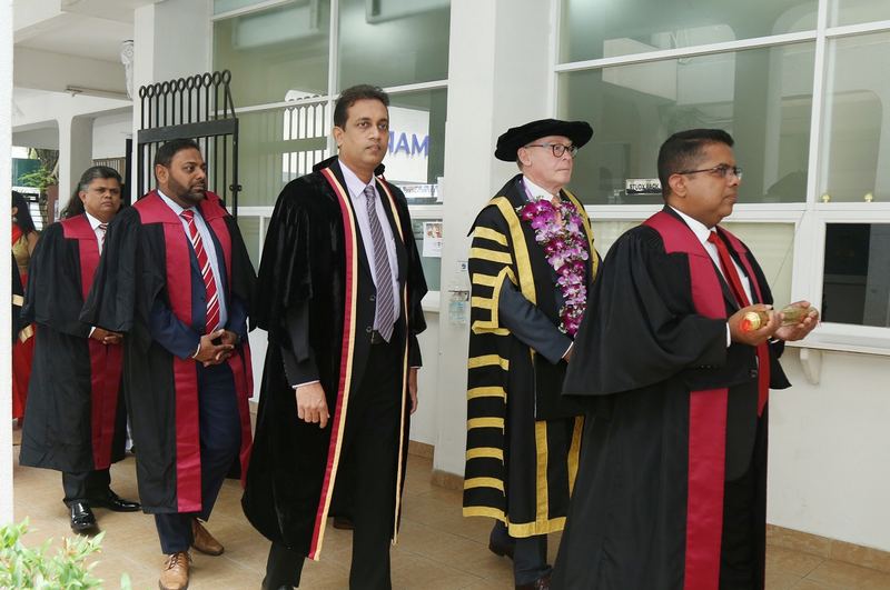 Procession of special invitees at the CA Sri Lanka MBA Convocation