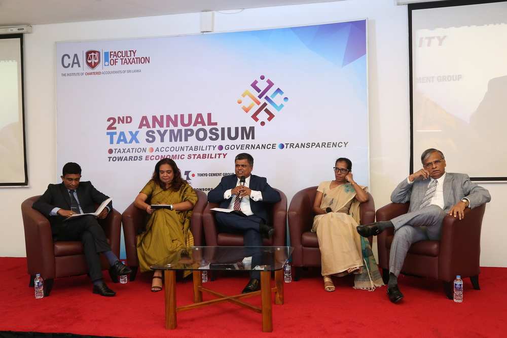 Panel sessions underway at the CA Sri Lanka tax symposium