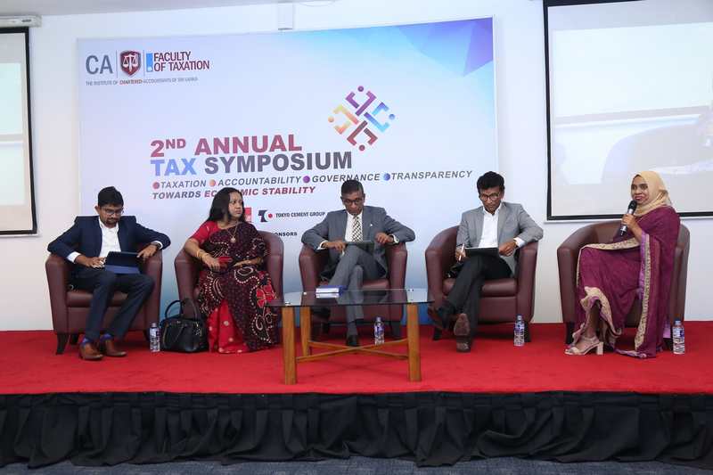 Panel sessions underway at the CA Sri Lanka tax symposium